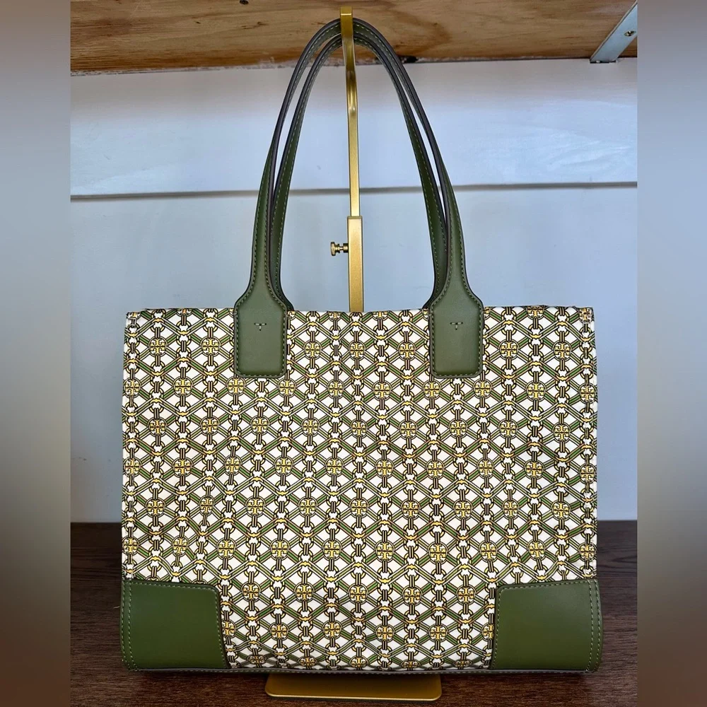 S⭕️LD‼️Tory Burch Ella Printed Mini Tote in Yellow Gemini Medallion - Picture 2 of 12